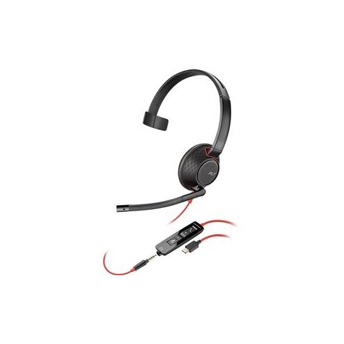  Adorama Plantronics Blackwire 5210 USB Type-C Monaural On-Ear Headset with Mic 207587-01