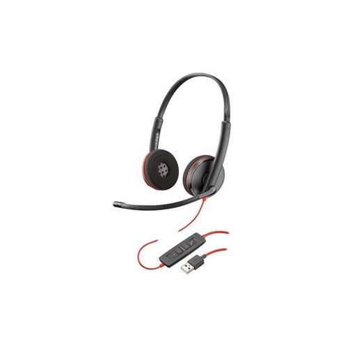  Adorama Plantronics Blackwire 3220 USB Type-A Corded Stereo UC Headset with Mic 209745-22