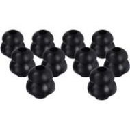 Adorama Hear Technologies Small Silicone EarFills, 3 Pair, Black FILLSSM