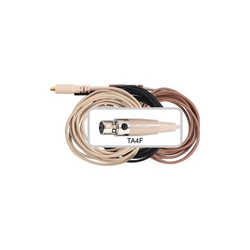  Adorama Galaxy Audio ESS/HSD/HSE/HSH Headset Cable with TA4F Wired, Beige CBLSHUBG