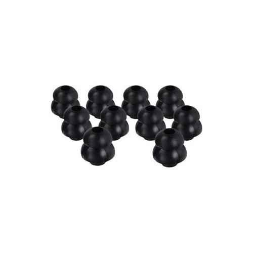  Adorama Hear Technologies Large Silicone EarFills, 3 Pairs, Black FILLSLG