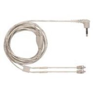 Adorama Shure 46 Detachable Cable with Silver MMCX Connection, SE846 Earphones, Clear EAC46CLS