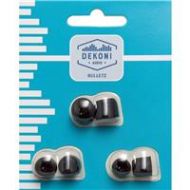 Adorama Dekoni Audio 3mm Memory Foam Tip for Gemini Earphone, Large, 3 Pack, Black ETZ-GEMINI-LG