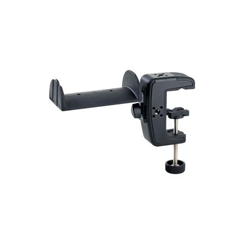  Adorama K&M 16085 Headphone Holder with Table Clamp, Fits Tables Up to 53mm Thick, Black 16085.000.55