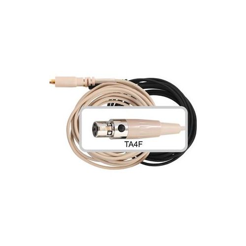  Adorama Galaxy Audio CBL3SHU HS3/ES3 Headset Cable with TA4F Connector, Beige CBL3SHUBG