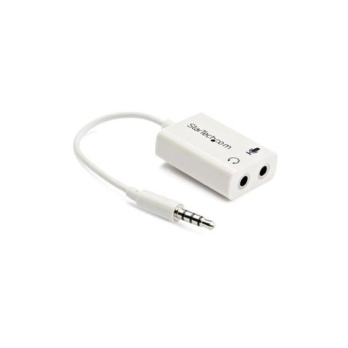  Adorama StarTech 6 3.5mm 4 Position to 2x 3.5mm 3 Position Headset Adapter, White MUYHSMFFADW