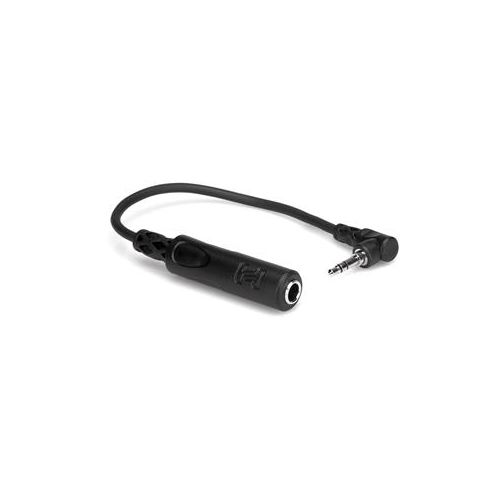  Adorama Hosa Technology Headphone Adapter, 1/4 TRS to Right-angle 3.5mm, 6 MHE-100.5