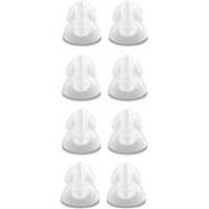 Adorama Klipsch Replacement Oval Ear Tip, Large Double-Flange, 4 Pair, Clear 1008373