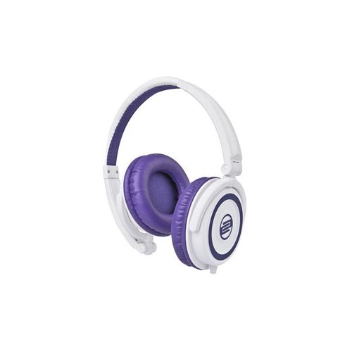  Adorama Reloop RHP-5 DJ Headphones with Smartphone Mic and Controls, Purple Milk AMS-RHP-5-PURPLE