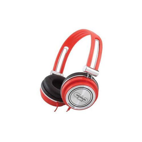  Adorama CAD Audio MH100 Closed-Back Mid-Size Studio Headphones, Red MH100R