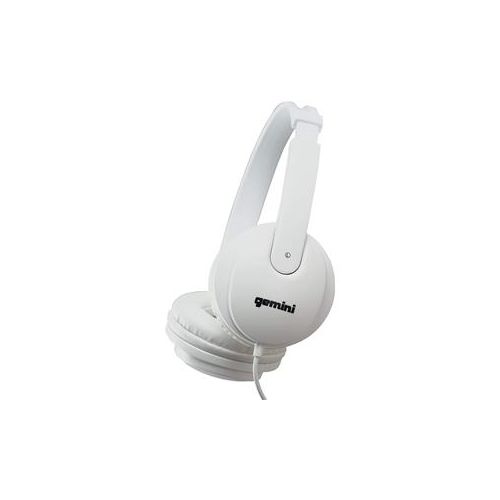  Adorama Gemini DJX-200BLK Professional Over the Ear DJ Headphones, White DJX-200WHT