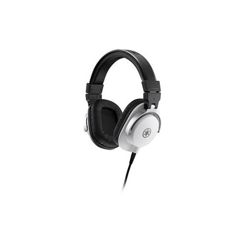  Adorama Yamaha HPH-MT5 Closed-Back Circumaural Over Ear Studio Monitor Headphones, White HPH-MT5W