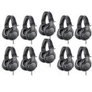 Adorama Audio-Technica 10 Pack ATH-M20x Pro Monitor Headphones, 96dB, 15-20kHz, Black ATH-M20X 10