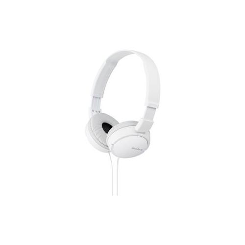  Adorama Sony MDR-ZX110 Closed Supra-Aural Dome Stereo Headphones, White MDRZX110/WHI