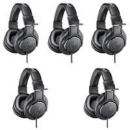 Adorama Audio-Technica 5 Pack ATH-M20x Pro Monitor Headphones, 96dB, 15-20kHz, Black ATH-M20X 5