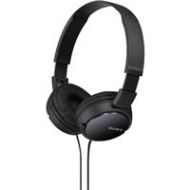 Adorama Sony MDR-ZX110 Closed Supra-Aural Dome Stereo Headphones, Black MDRZX110/BLK