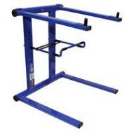 Adorama ProX T-LPS600 Foldable and Portable DJ Laptop Stand with Adjustable Shelf, Blue T-LPS600BLUE
