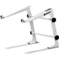 Adorama Odyssey Innovative Designs L Stand Laptop/Gear Stand with Clamps, White LSTANDWHT