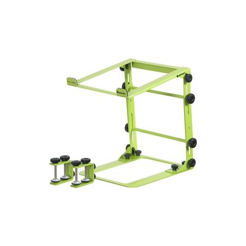  Adorama Odyssey Innovative Designs L-Stand Mobile Folding Laptop/Gear Stand, Lime LSTANDMLIM