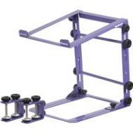 Adorama Odyssey Innovative Designs L-Stand Mobile Folding Laptop/Gear Stand, Purple LSTANDMPUR