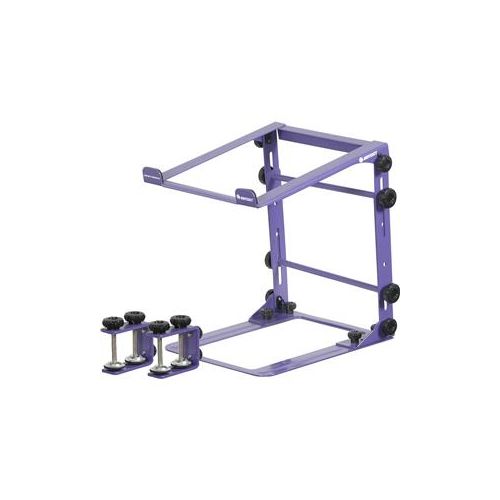  Adorama Odyssey Innovative Designs L-Stand Mobile Folding Laptop/Gear Stand, Purple LSTANDMPUR