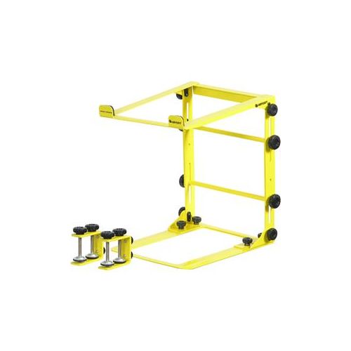  Adorama Odyssey Innovative Designs L-Stand Mobile Folding Laptop/Gear Stand, Yellow LSTANDMYEL