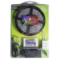 Adorama ProX X-S150RGB-KIT 16.5 Xstatic 150 RGB LED Strip Kit, Includes IR Control Box X-S150RGB-KIT