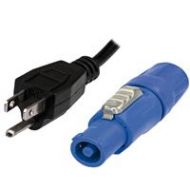 Adorama ProX XC-PWCE14-06 6 14 AWG NEMA 5-15 Edison to PowerCon Blue Male Power Cord XC-PWCE14-06