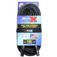 Adorama ProX XC-DMX100 100 3-Pin DMX XLR3-M to XLR3-F High Performance Cable XC-DMX100