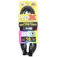 Adorama ProX XCP-DMX10 10 3-Pin DMX XLR3-M to XLR3-F Premium Data Cable XCP-DMX10