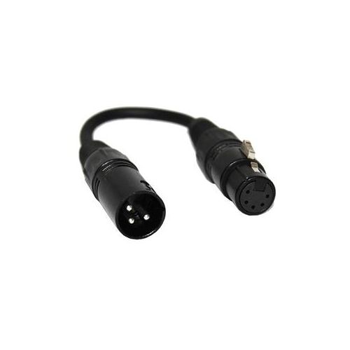  Adorama ProX XC-DMX3M5F 6 DMX XLR3-M to XLR5-F Cable Adapter XC-DMX3M5F