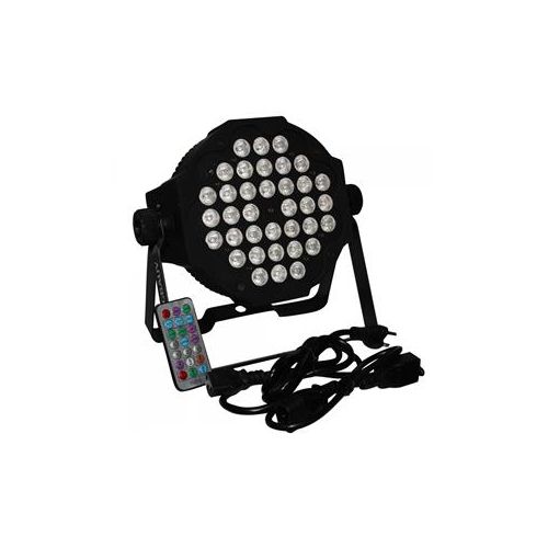  Adorama ProX X-PAR36RGBWA1W-B IRC Fusion RGBWA Par 36x 1W LED Slim Par, Black Housing X-PAR36RGBWA1W-B IRC