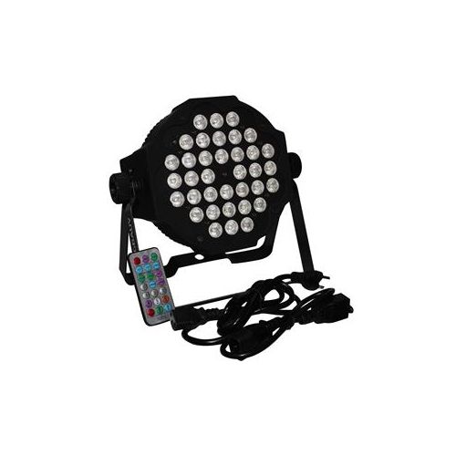  Adorama ProX X-PAR36RGBAUV-1W IRC Fusion RGBA UV Par 36x 1W LED Slim Par, Black Housing X-PAR36RGBAUV-1W IRC