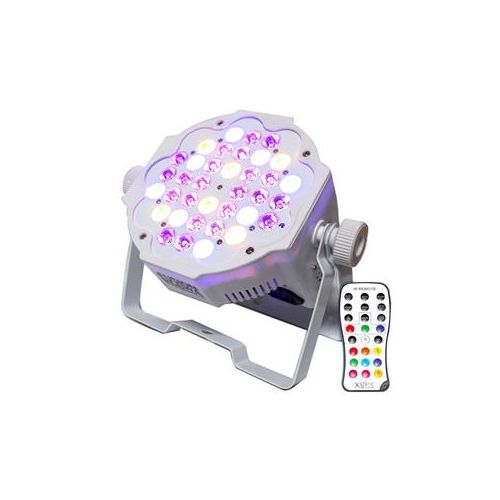  Adorama ProX X-PAR36RGBWA1W-W IRC Fusion RGBWA Par 36x 1W LED Slim Par, White Housing X-PAR36RGBWA1W-W IRC