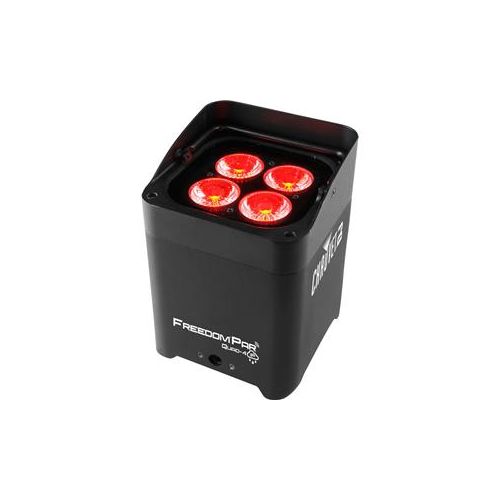  Adorama CHAUVET DJ Freedom Par Quad-4 IP with IRC-6 Remote Control (Black) FREEDOMPARQUAD4IP