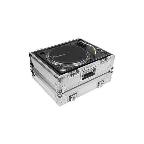  Adorama Odyssey Innovative Designs Flight Zone Case for Technics 1200 Turntables, White FZ1200WT