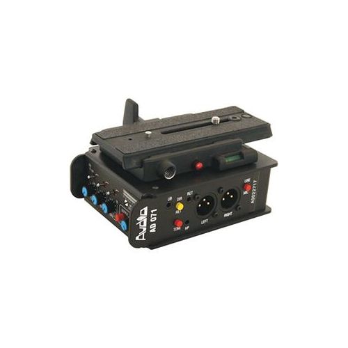  Adorama Audio Developments AD071 Camera Mixer with Tripod Fixing & Mount Kit, 1Mic/2Line 94-071-101C