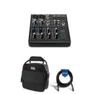 Adorama Mackie 4-Channel Ultra Compact Mixer, 2-Band EQ (80Hz, 12kHz)W/Gator Case/Cable 402VLZ4 A