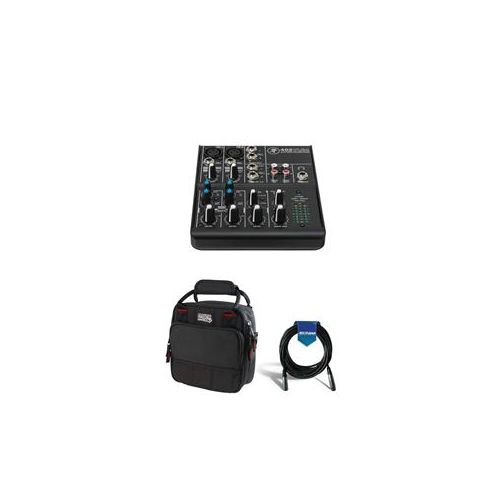  Adorama Mackie 4-Channel Ultra Compact Mixer, 2-Band EQ (80Hz, 12kHz)W/Gator Case/Cable 402VLZ4 A