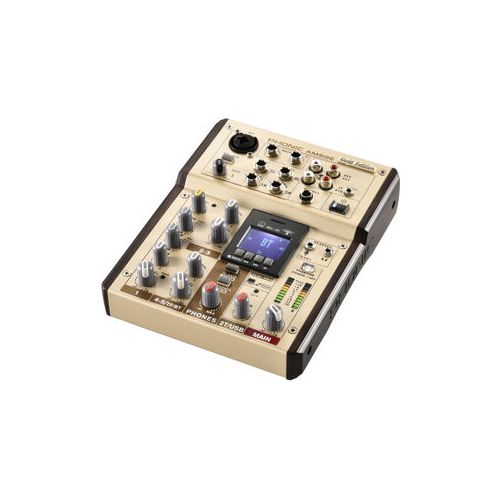  Adorama Phonic AM5GE AM Gold Edition 1-Mic/Line 2-Stereo Input Compact Mixer PHO-AM5GE