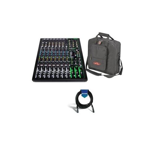  Adorama Mackie ProFXv3 12-Channel Pro Effects Mixer with USB+Software Bundle W/SKB Bag PROFX12V3 A