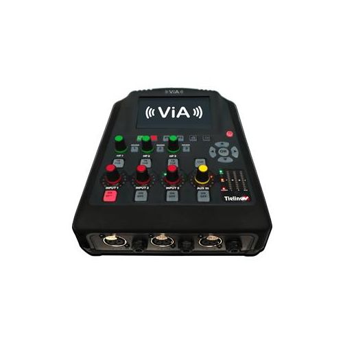  Adorama Tieline ViA Portable Remote Audio Codec - Mixer 3 XLR Inputs & Stereo Aux Input TLF5300