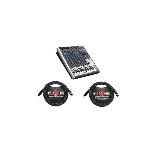  Adorama Behringer XENYX X1622USB Prem 16-Input 2/2-Bus Mixer W/2x 15 8mm XLR Mic Cable X1622USB A