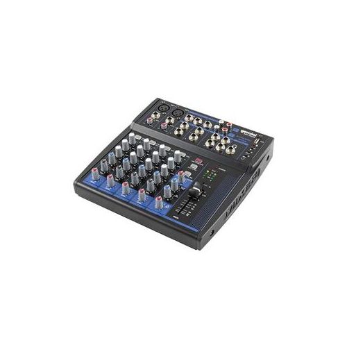  Adorama Gemini GEM-08USB Compact 8-Channel USB Mixer w/Bluetooth for Podcasts and Mixing GEM-08USB