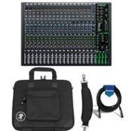 Adorama Mackie ProFXv3 22-Channel Pro Effects Mixer with USB+Software Bundle W/Carry Bag PROFX22V3 A