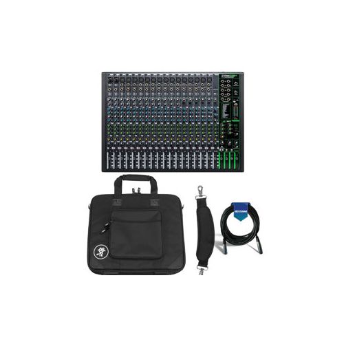  Adorama Mackie ProFXv3 22-Channel Pro Effects Mixer with USB+Software Bundle W/Carry Bag PROFX22V3 A