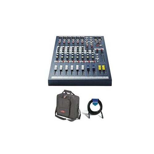  Adorama Soundcraft EPM6 6 Mono + 2 Stereo Channel Recording With SKB Mixer Bag /20Cable RW5734US A