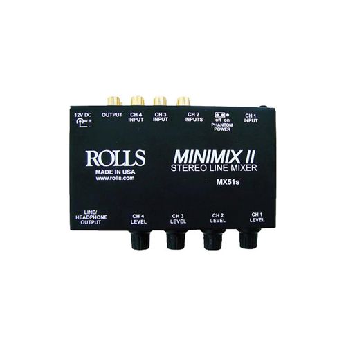  Rolls Mini-Mix 2 Four-Channel Mixer MX51S - Adorama