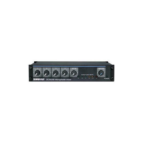  Shure SCM268 4-Channel Rackmount Microphone Mixer SCM268 - Adorama