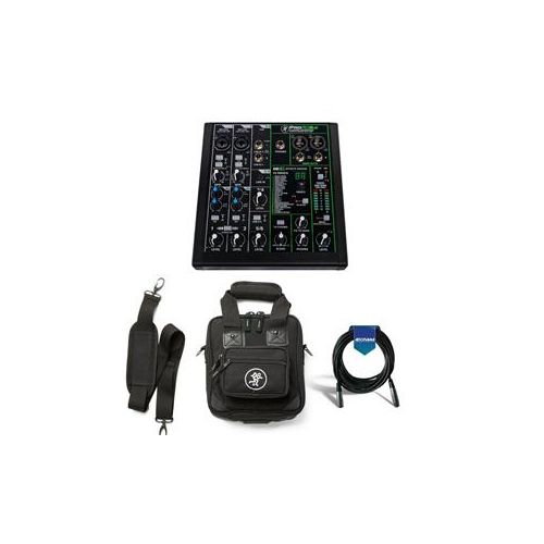  Adorama Mackie ProFXv3 6-Channel Pro Effects Mixer with USB +Software Bundle W/Carry Bag PROFX6V3 A